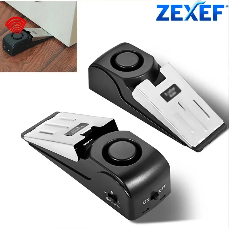 Door Wedge Alarm - ZEXEF mini security protection 125DB home