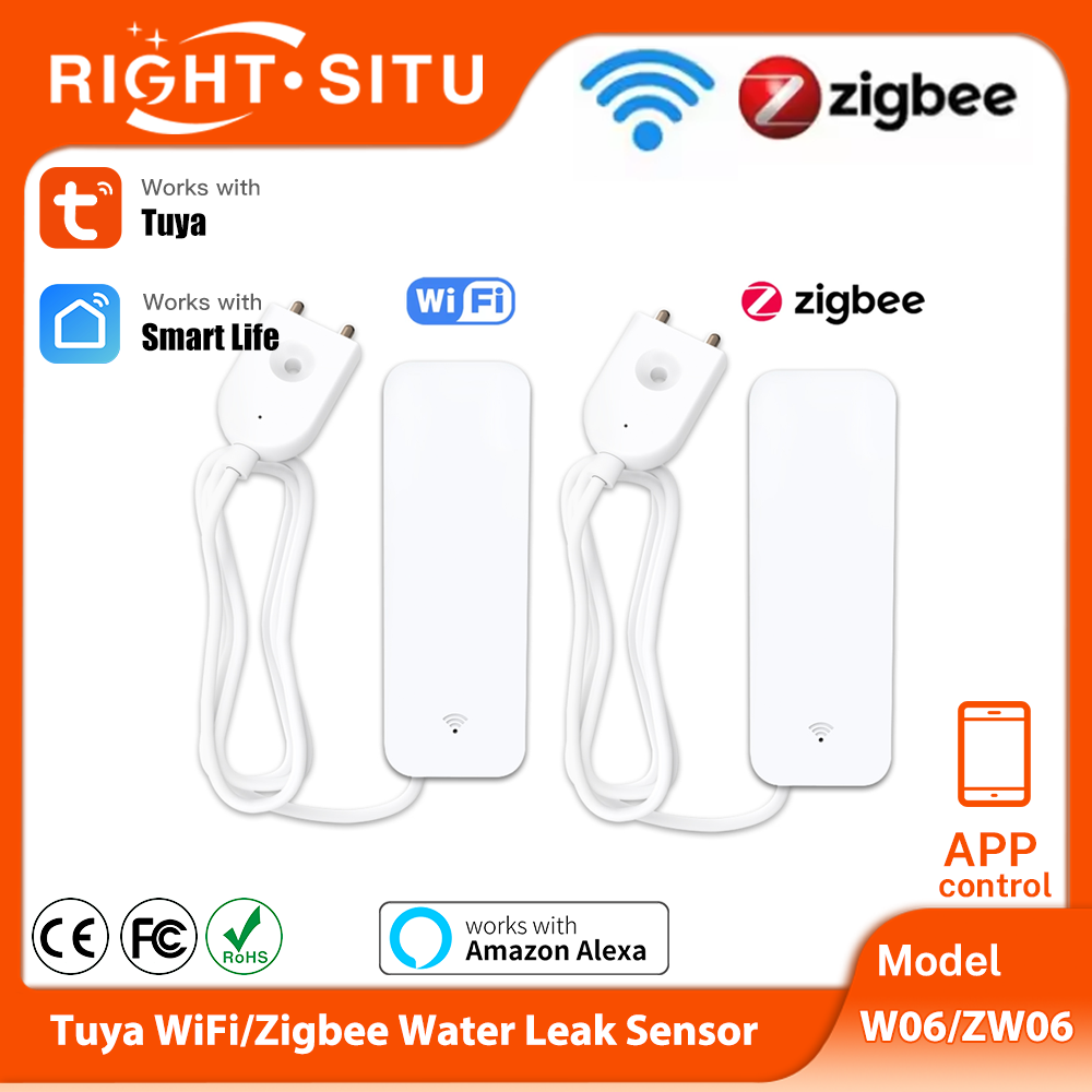 Home Security Device - Tuya WiFi Zigbee Water Sensor Smart