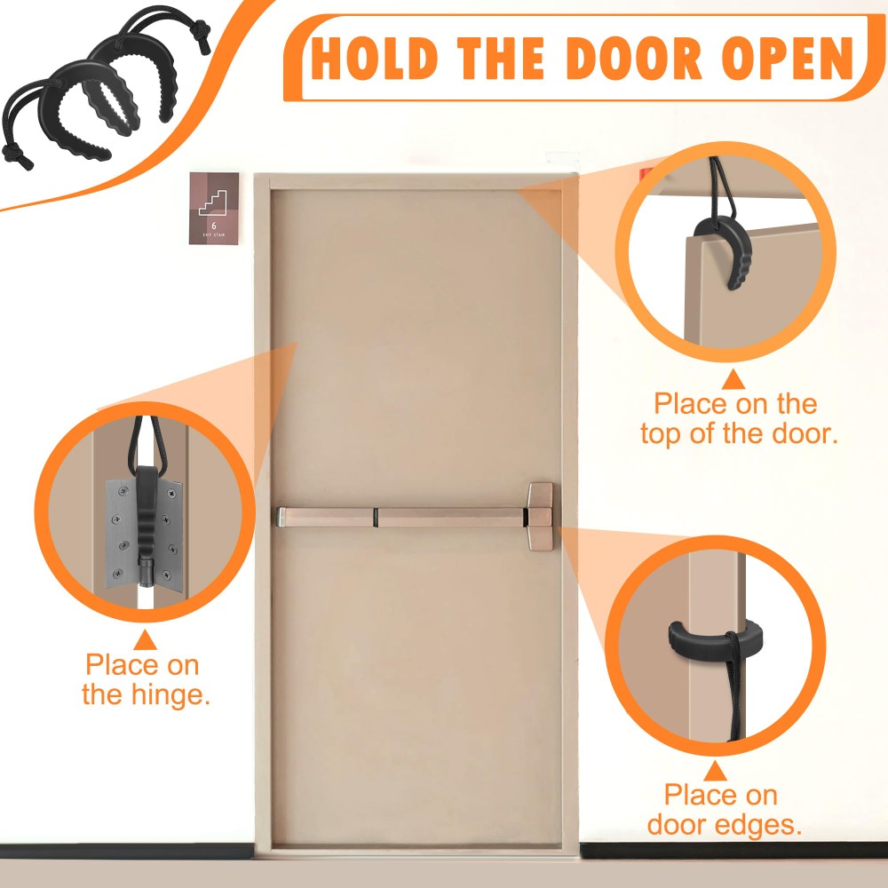 Easy to Use Rubber Door Jam Fi - огляд і ціна Door Wedge Alarm