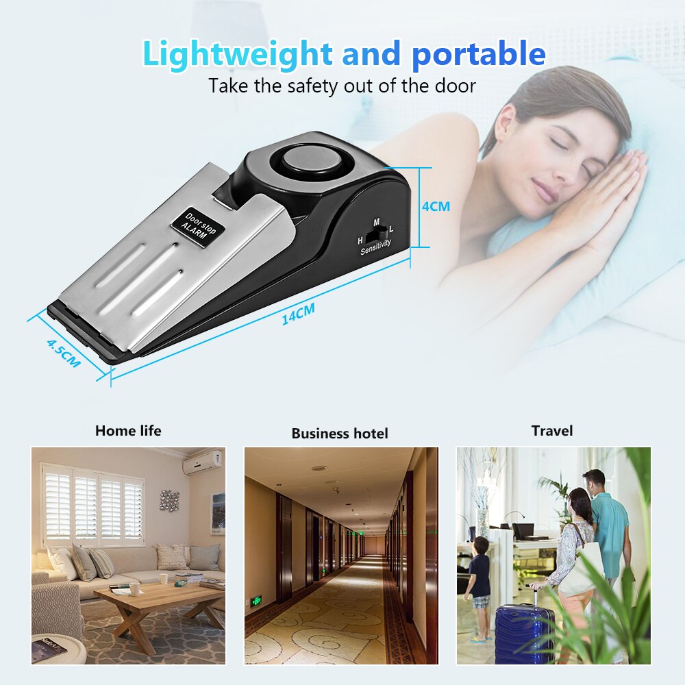 2 Pack Wireless Door Stop Alar - огляд і ціна Door Wedge Alarm