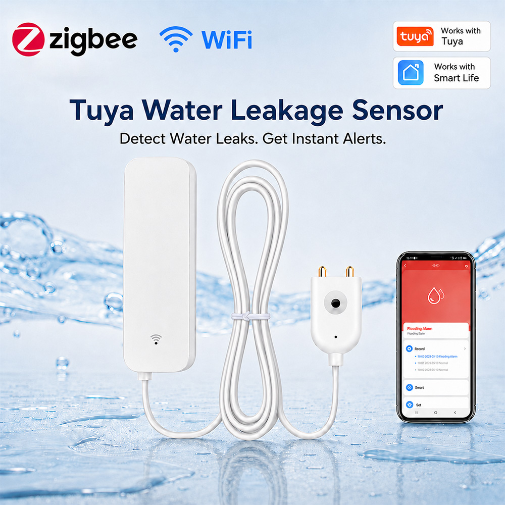 ZigBee WiFi Water Leak Sensor  - огляд і ціна Home Security Device
