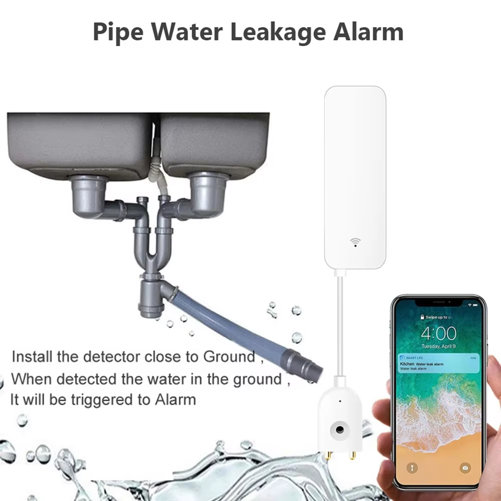 ZigBee WiFi Water Leak Sensor  - огляд і ціна Home Security Device