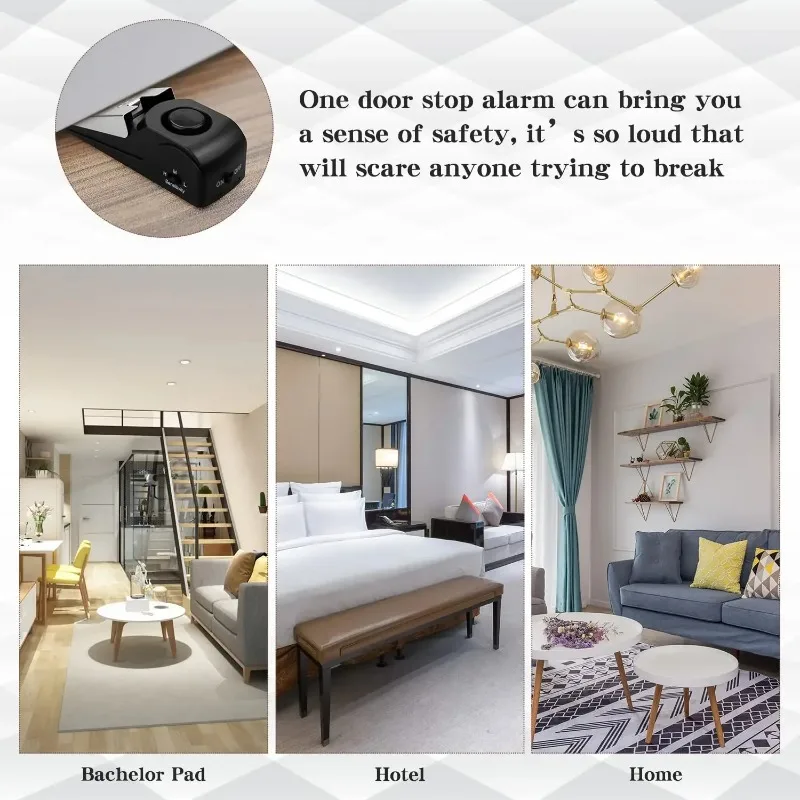 ZEXEF mini security protection - огляд і ціна Door Wedge Alarm