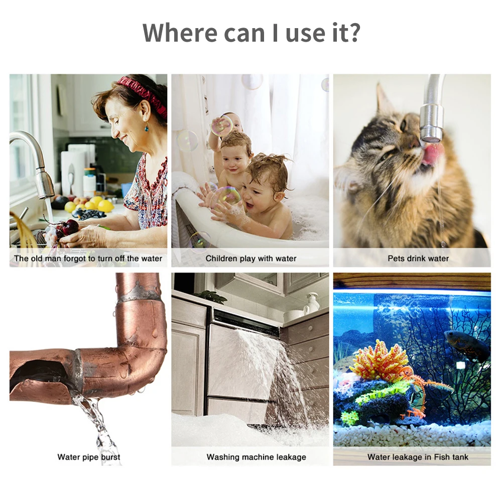 Tuya WiFi Zigbee Water Sensor  - огляд і ціна Home Security Device